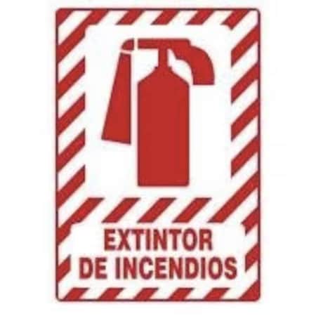 Accuform Safety Sign FIRE EXTINGUISHER 10 in x SHMFXG419XT